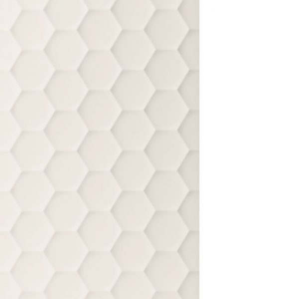 4D Hexagon Field White Pattern