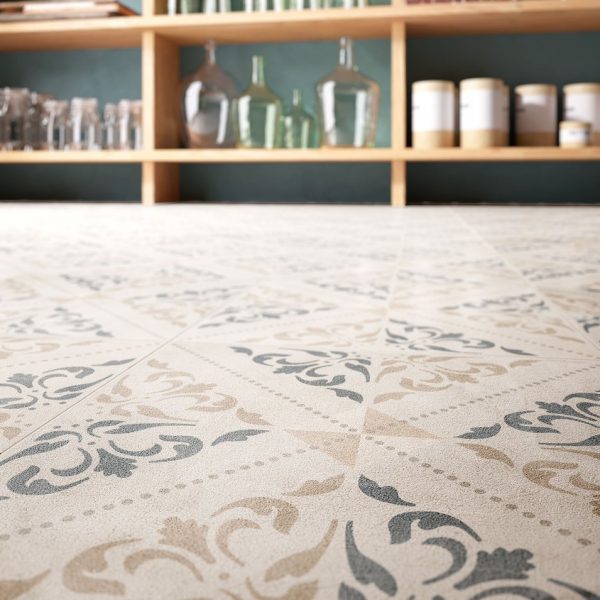 Retro Tapestry Floor Closeup